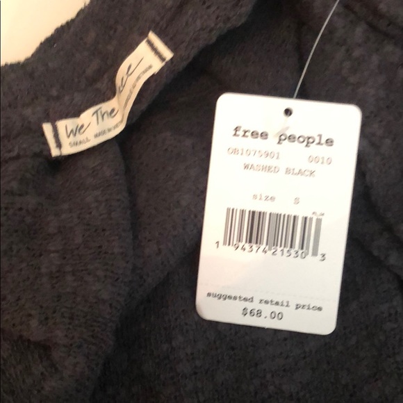 Free People Black Ocean Air Hacci Pullover - Picture 6 of 6